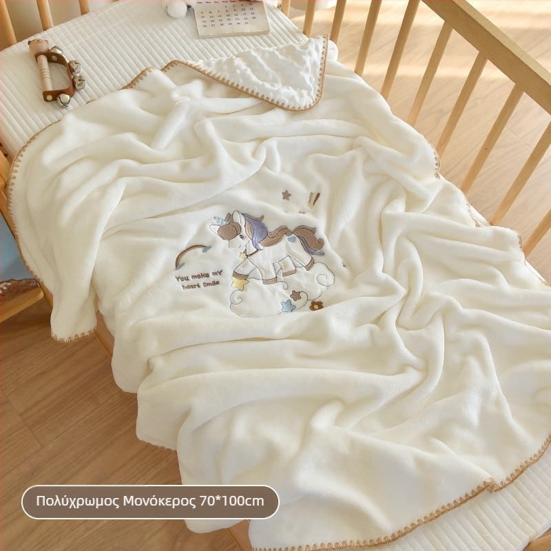Κουβέρτα μωρού από βελούδο γάλακτος, INS στυλ, χειμερινή χρήση, για νεογέννητα και παιδιά μέχρι 6 ετών, 300–500 g