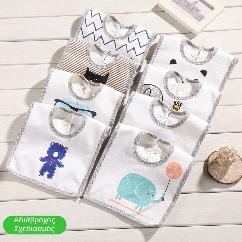 Μπιμπί για μωρά με επιφάνεια από βαμβάκι, αδιάβροχο ενδιάμεσο στρώμα και κάτω στρώμα terry, unisex, κατάλληλο για βρέφη και νήπια 1–3 ετών