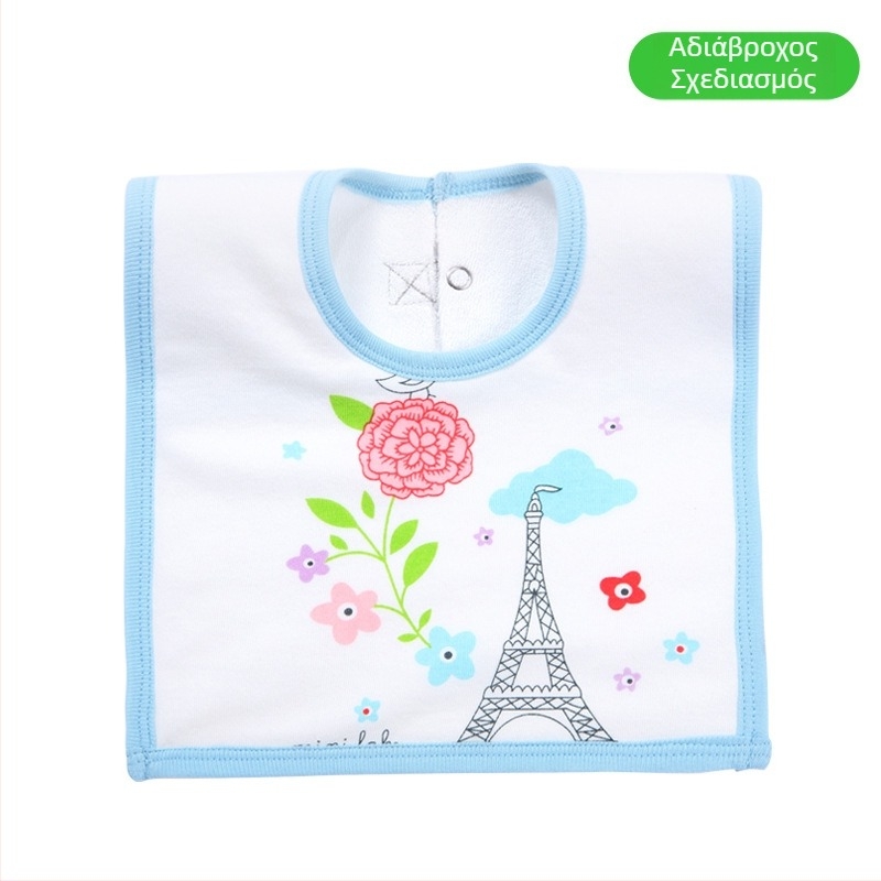 Μπιμπί για μωρά με επιφάνεια από βαμβάκι, αδιάβροχο ενδιάμεσο στρώμα και κάτω στρώμα terry, unisex, κατάλληλο για βρέφη και νήπια 1–3 ετών