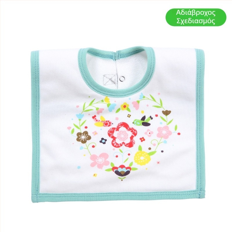 Μπιμπί για μωρά με επιφάνεια από βαμβάκι, αδιάβροχο ενδιάμεσο στρώμα και κάτω στρώμα terry, unisex, κατάλληλο για βρέφη και νήπια 1–3 ετών