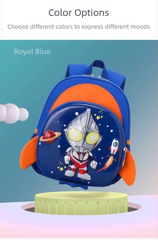 Παιδικό σχολικό σακίδιο από Oxford ύφασμα, διαπνέον, υπερελαφρύ και μειώνει το φορτίο, γλυκό σχέδιο κινουμένων σχεδίων, καμπύλη ιμάντας ώμου.