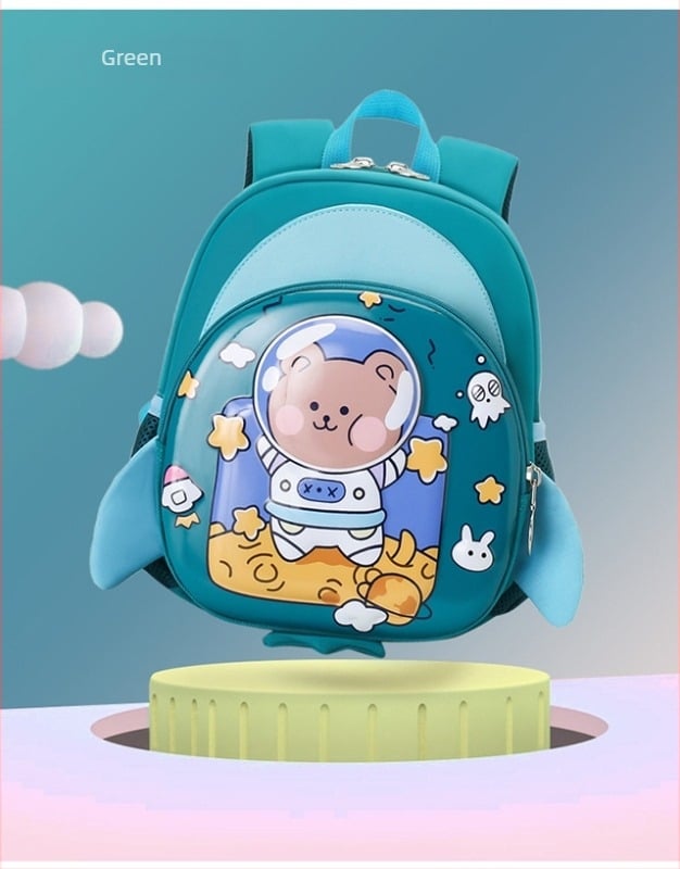 Παιδικό σχολικό σακίδιο από Oxford ύφασμα, διαπνέον, υπερελαφρύ και μειώνει το φορτίο, γλυκό σχέδιο κινουμένων σχεδίων, καμπύλη ιμάντας ώμου.