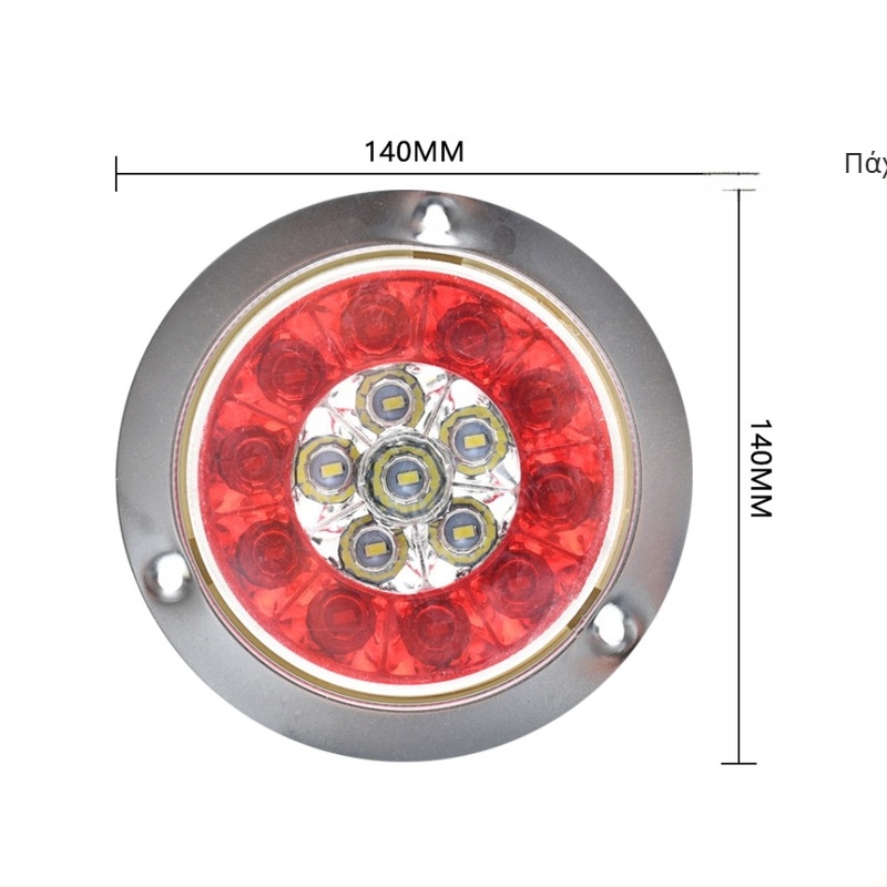 LED οπίσθιο φανάρι φορτηγού, 12-24V, 10W, 1000 lm, Cimc single light