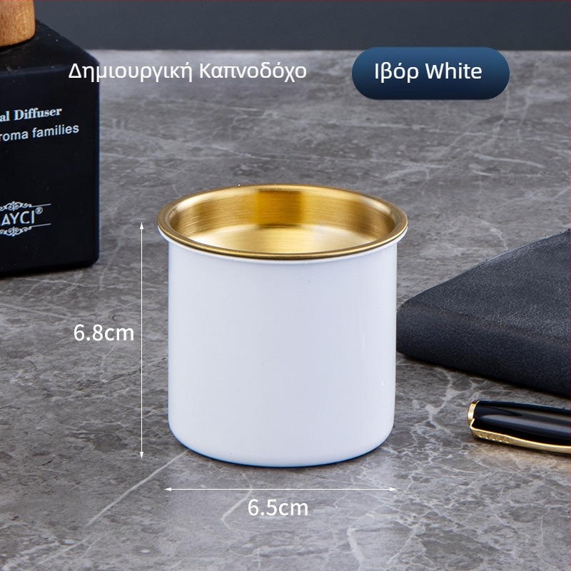 Τασάκι από ανοξείδωτο χάλυβα με κωνικό σχέδιο, αντιανεμικό, εκτύπωση λογότυπου, παραμετροποίηση διαθέσιμη