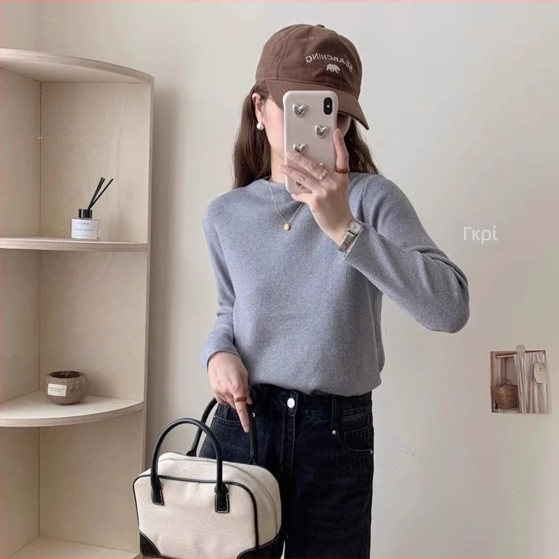 Γυναικεία χαλαρή ζακέτα-pullover με ημι‑ψηλό λαιμό, μακριά μανίκια, ανάμειξη βισκόζη-πολυεστέρ, πλεκτό σχέδιο, φθινοπωρινό-χειμερινό 2024