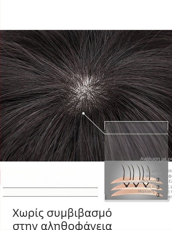 Μπλοκ αντικατάστασης μαλλιών κορυφής με φράντζα, τρίχα υψηλής θερμοκρασίας, χωρίς θερμή βαφή, κατάλληλο για όλους τους τόνους δέρματος