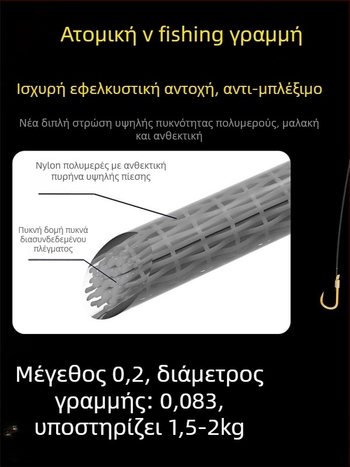 Billion War Lion οδοντωτό διπλό αγκίστρι για αλίευση με PE γραμμή χρυσή επένδυση πολυμερούς