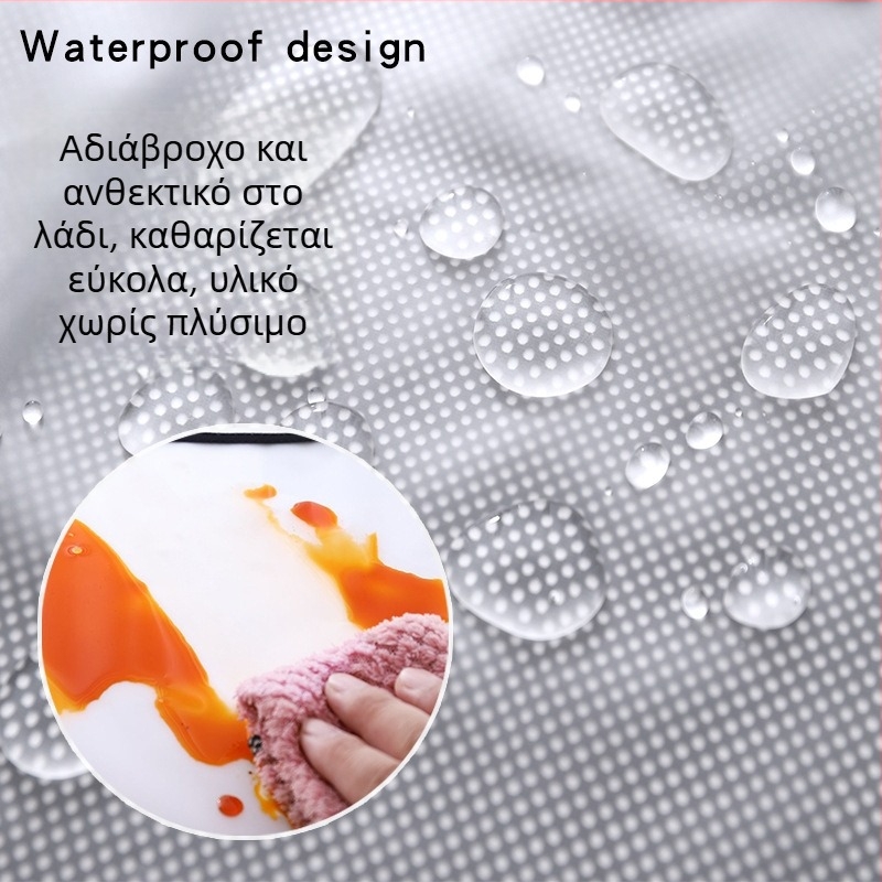 Hao Jin αδιάβροχη ποδιά με μανίκια για κουζίνα και εξυπηρέτηση τροφίμων