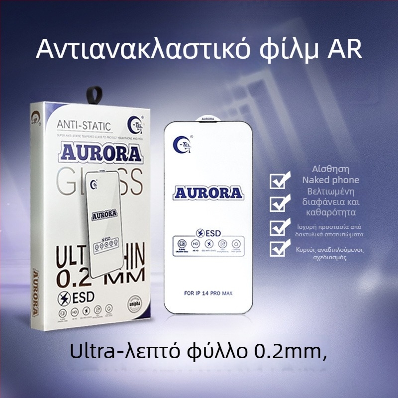 ΠροProtektive οθόνης από tempered glass με anti-peep και προστασία από πτώσεις για iPhone 11–14 Pro/Max