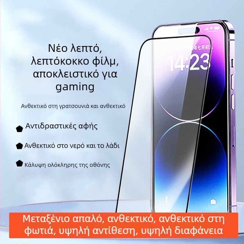 ΠροProtektive οθόνης από tempered glass με anti-peep και προστασία από πτώσεις για iPhone 11–14 Pro/Max
