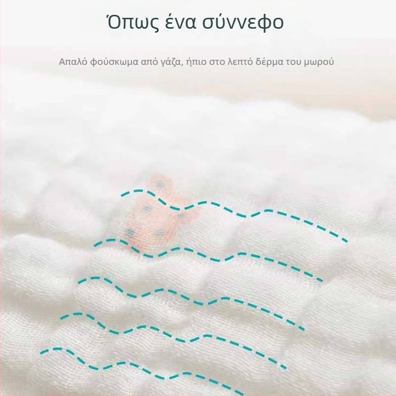 Παιδική βαμβακερή τετράγωνη πετσέτα Bamboo Blue, αριθμοί 1744/1745/1746, 40-count, βάρος κάτω από 50 g