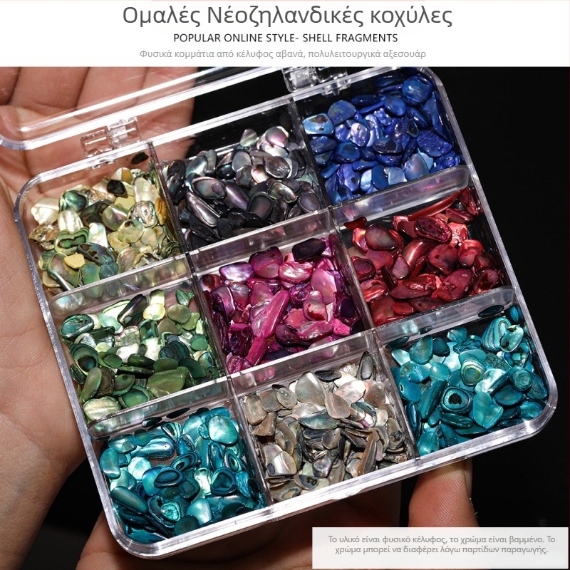 Αξεσουάρ DIY κοσμημάτων — Υλικό: κοχύλι, Φυσικό μοτίβο κοχυλιού, Φινίρισμα με σταγόνες λαδιού, Αρχαϊκό στυλ, Άνοιξη 2025