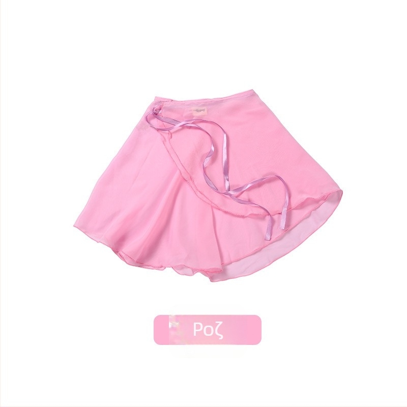 Φούστα Μπαλέτου για Προπόνηση, Κινέζικό Στυλ, Φρέσκια και Γλυκιά, Chiffon ύφασμα πάνω από 95% κύριο, Υψηλής θερμοκρασίας επεξεργασία, Χειμώνας 2024