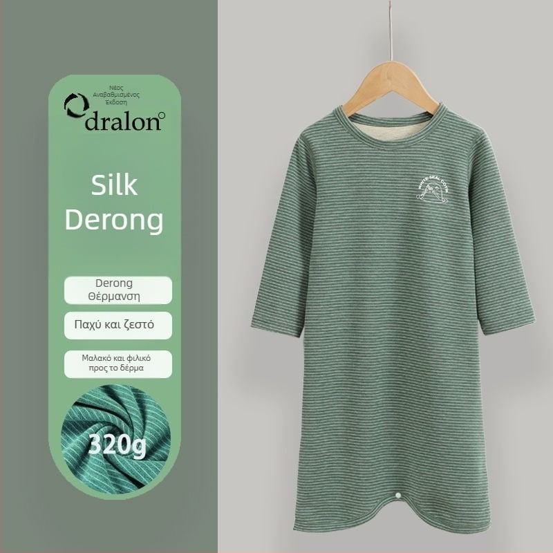 Παιδικό χειμερινό ρόμπα για ύπνο – Corduroy με ανάμιξη γούνας κουνελιού, παχιά, Ασφάλεια Τάξη Α, κατάλληλο για νεογνά