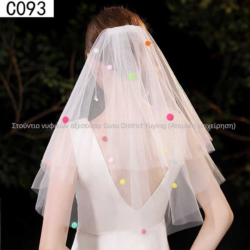 Αξεσουάρ κεφαλής από διχτυωτό ύφασμα με φιόγκο, γλυκό γυναικείο στυλ, μοτίβο, κατάλληλο για γάμο και δώρα γενεθλίων