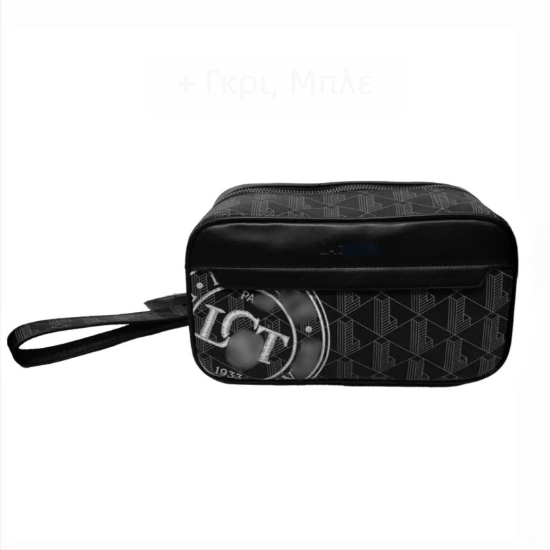 Ανδρική PU αδιάβροχη τσάντα crossbody με ρίγες και πολυεστερική επένδυση