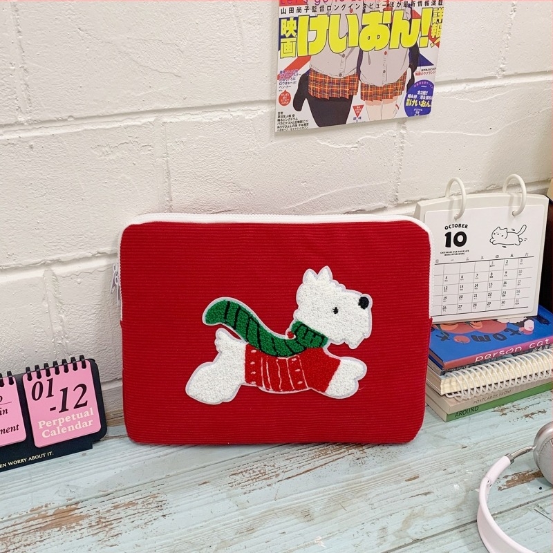 Θήκη για tablet με σχέδιο ζώων σε καρτούν στυλ, εξωτερικό και επένδυση από πολυεστέρα, ελαφριά και ανθεκτική, έκδοση φθινοπωρινή 2025