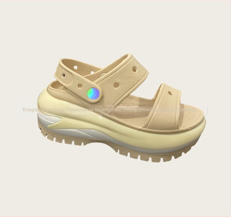 Γυναικείες κλογκς Baotou με διάτρητο πάνω μέρος από EVA, παχιά σόλα πλατφόρμα από EVA, αύξηση ύψους, άνοιξη 2025