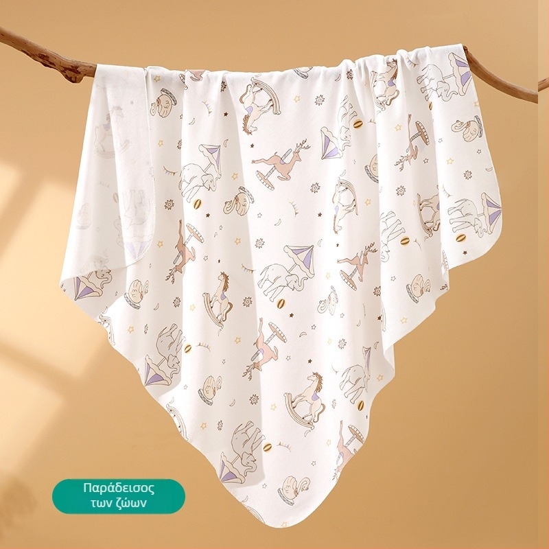 Νεογέννητο βαμβακερό σαλβάρι με μοτίβο καρτούν, ελαφρύ για άνοιξη-καλοκαίρι, ασφάλεια Κατηγορίας Α, 0–12 μηνών