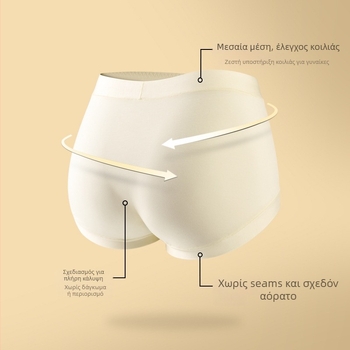 Γυναικείο βαμβακερό εσώρουχο - αναπνοή, στήριξη κοιλιάς, αντιβακτηριακό; μεσαία μέση, πλεκτό ύφασμα; επένδυση καβάλου 80–90% αναγεννημένης κυτταρικής ίνας; 90–95% βαμβάκι