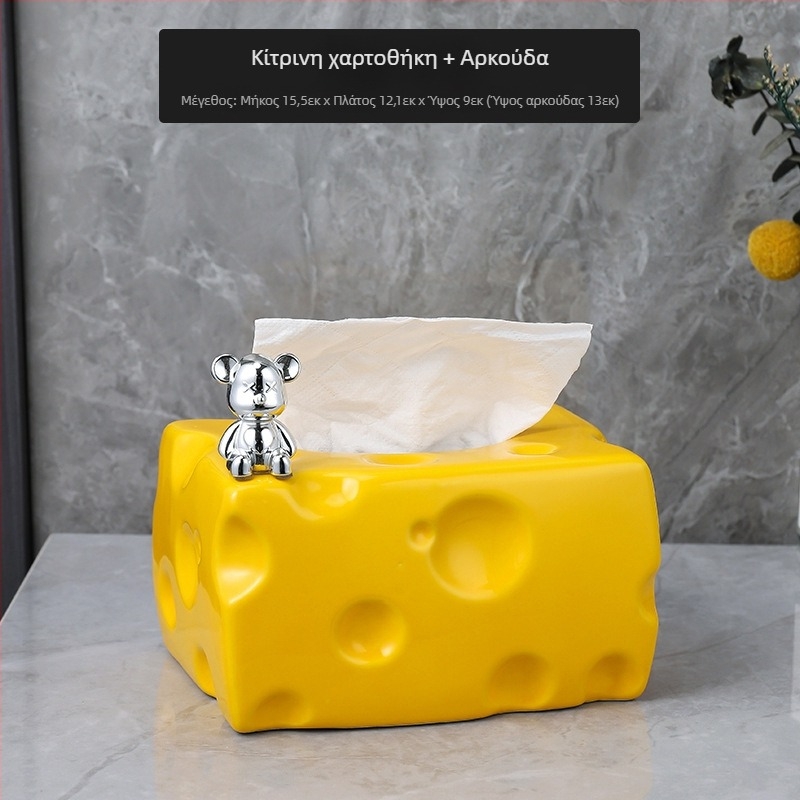 Κεραμικό κουτί χαρτοπετσέτες, στυλ ελαφρού πολυτελείας, μοντέλο nailao-2023911, πολλαπλών χρήσεων