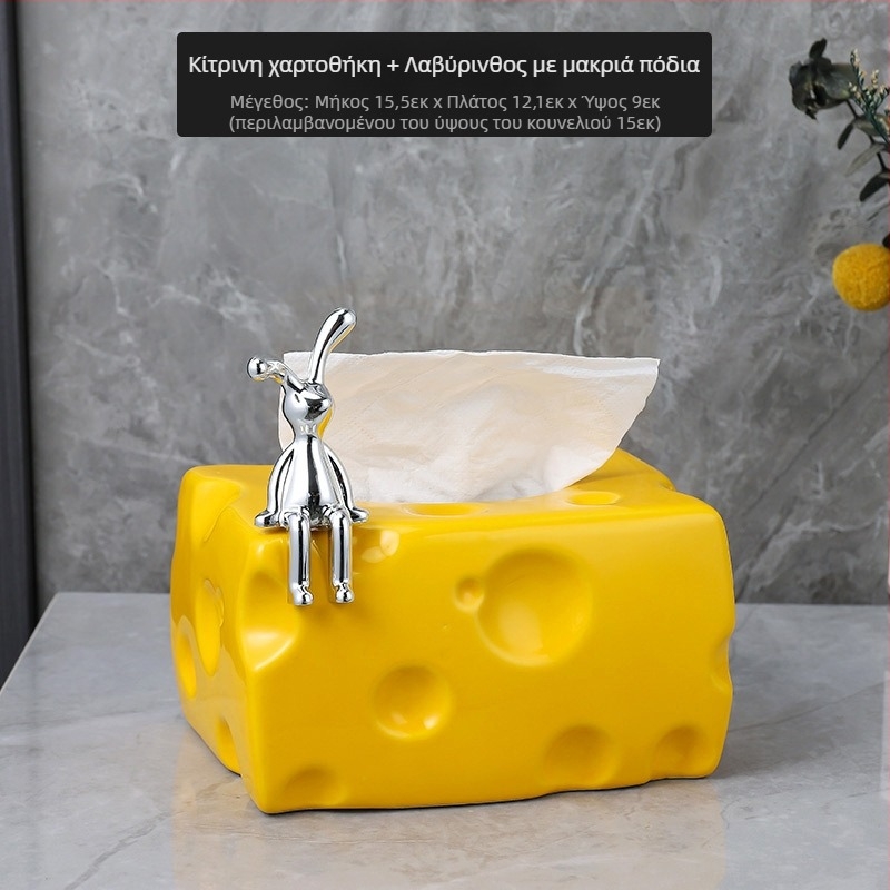 Κεραμικό κουτί χαρτοπετσέτες, στυλ ελαφρού πολυτελείας, μοντέλο nailao-2023911, πολλαπλών χρήσεων