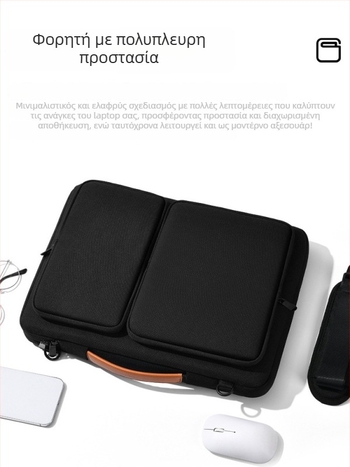 Θήκη για φορητό υπολογιστή με επιχειρηματικό στυλ, Oxford ύφασμα, επένδυση από καμβά, αδιάβροχη, ανθεκτική στις κρούσεις