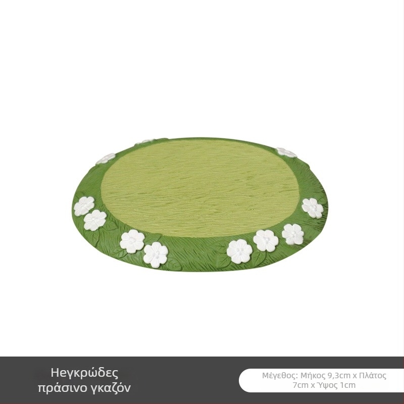 Οβάλ διακοσμητικό μικρο-σκηνής πάρκου από ρητίνη — Brahma, χειροτεχνίες ρητίνης, αγροτικό στυλ, συσκευασία από χαρτόνι