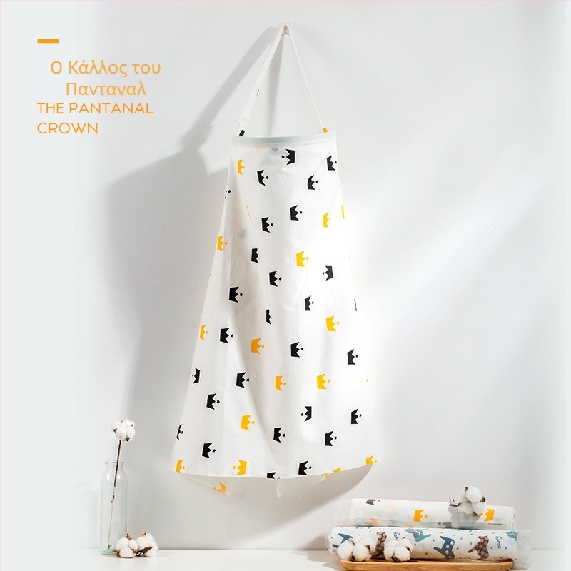 Κάλυμμα Θηλασμού από 95% βαμβάκι, με σχέδιο καρτούν, κοντό μανίκι