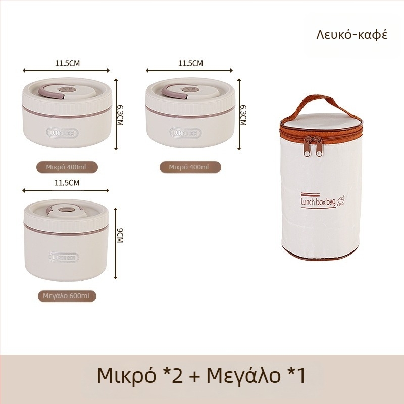 Κουτί γευμάτων από ανοξείδωτο χάλυβα 304, θερμομονωτικό, χωρίς διαρροές, φορητό, πολυεπίπεδος σχεδιασμός έως τέσσερις βαθμίδες, κατάλληλο για φούρνο μικροκυμάτων