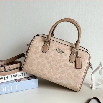 Τσάντα crossbody σε σχήμα μαξιλαριού, γνήσιο μοσχαρίσιο δέρμα, φερμουάρ, θήκες για κινητό και έγγραφα, με μία ιμάντα