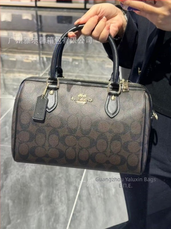 Τσάντα crossbody σε σχήμα μαξιλαριού, γνήσιο μοσχαρίσιο δέρμα, φερμουάρ, θήκες για κινητό και έγγραφα, με μία ιμάντα