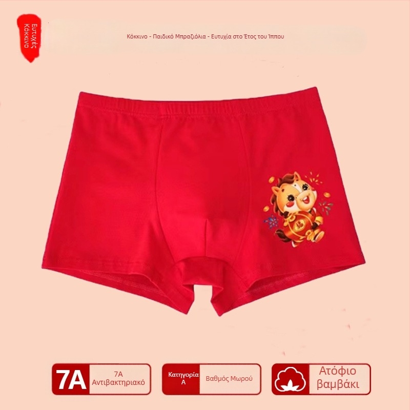 Αγόρια εσώρουχο με μεσαία μέση, 95% βαμβάκι, Ασφαλείας Κατηγορίας A, για μεγάλα παιδιά