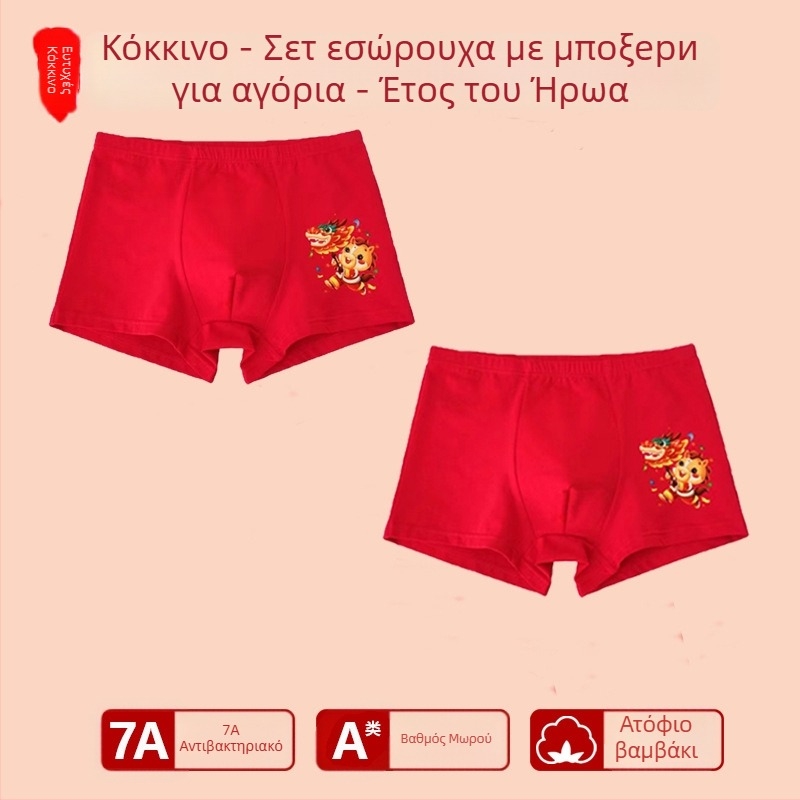 Αγόρια εσώρουχο με μεσαία μέση, 95% βαμβάκι, Ασφαλείας Κατηγορίας A, για μεγάλα παιδιά