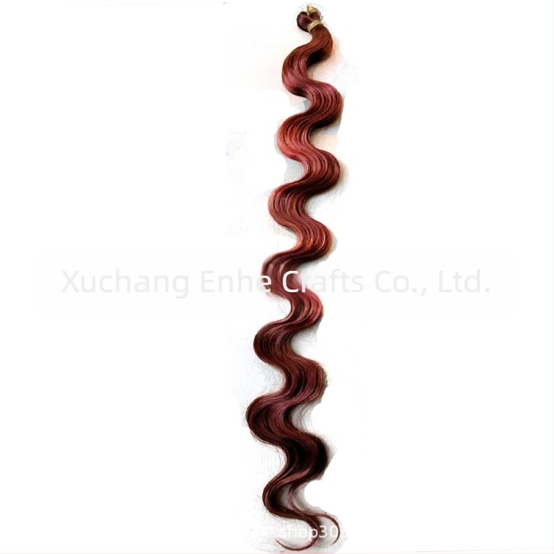 Enhe Body Wave Crochet περούκα για γυναίκες — θερμοανθεκτικά συνθετικά ινά, με όγκο