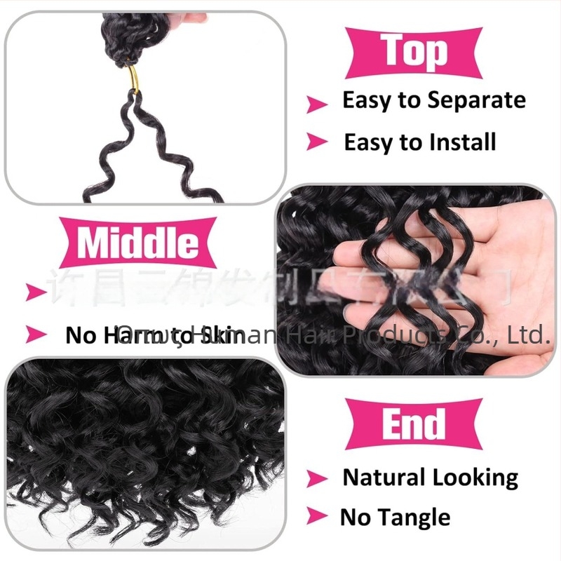 Περούκα Yunjin YJ-GOGO Crochet - GoGo Curl, εξωτικό στυλ, ινά μεταξιού εγχώριας παραγωγής, μηχανική διαδικασία, αλλαγή σχήματος