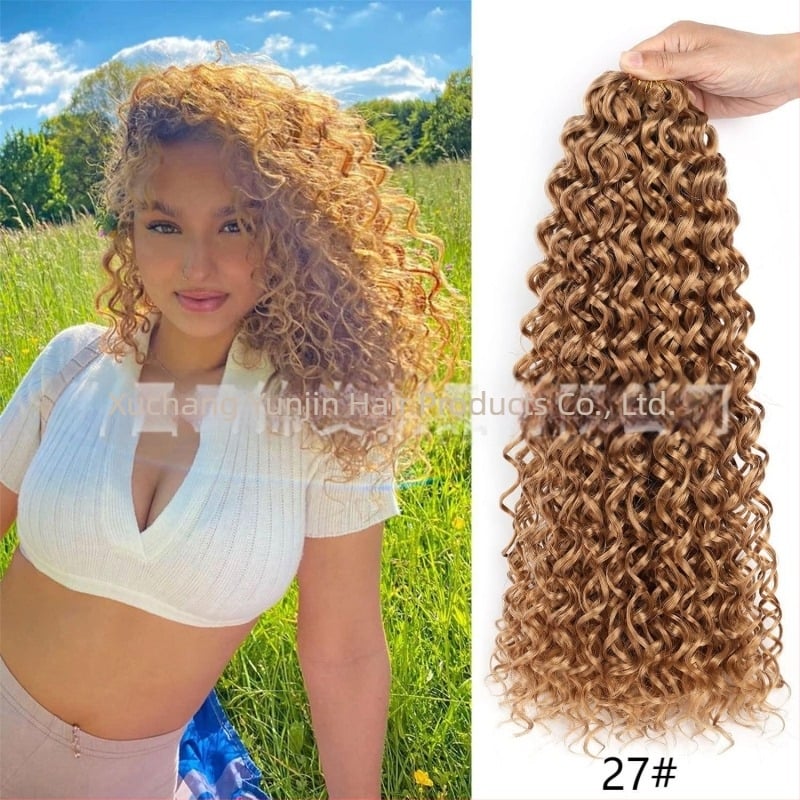 Περούκα Yunjin YJ-GOGO Crochet - GoGo Curl, εξωτικό στυλ, ινά μεταξιού εγχώριας παραγωγής, μηχανική διαδικασία, αλλαγή σχήματος