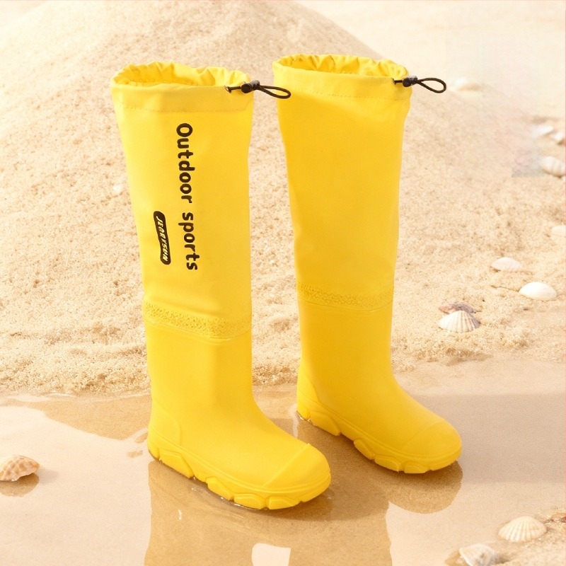 Παιδικές γαλότσες από PVC, unisex, χαμηλού ύψους, επίπεδη σόλα, φλις επένδυση, τεσσάρων εποχών, ηλικίες 4–16 ετών