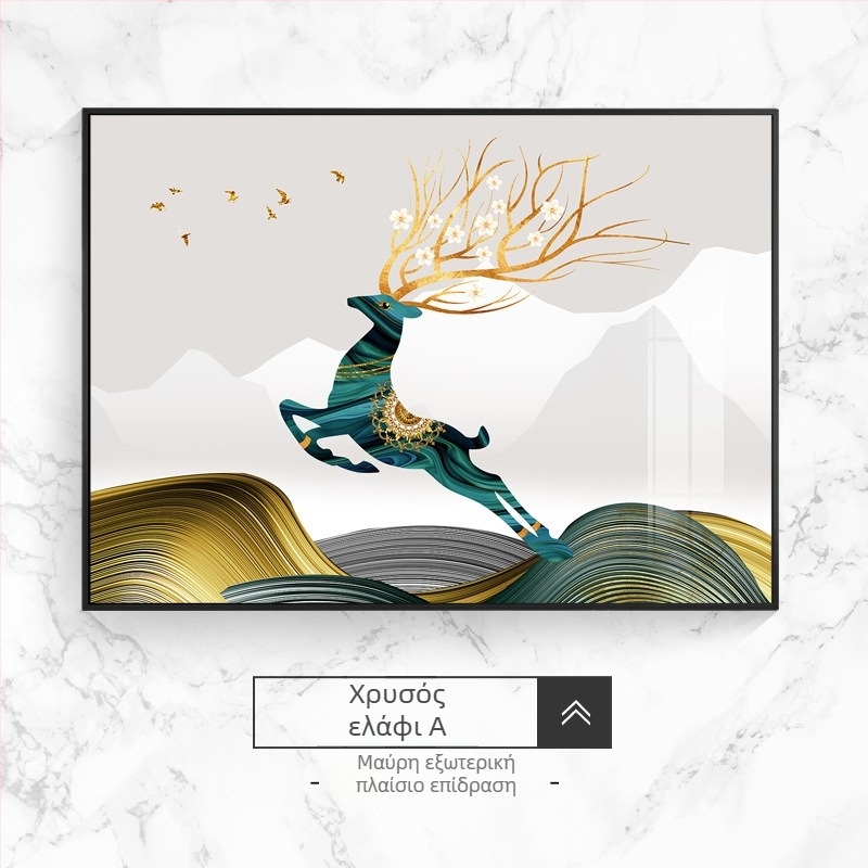 Διακοσμητικό έργο τοίχου για ηλεκτρικό μετρητή, τοπίο, κρεμαστό, πλαίσιο από κράμα αλουμινίου, πίνακας πορσελάνης με κρύσταλλο, νέο κινέζικο στυλ