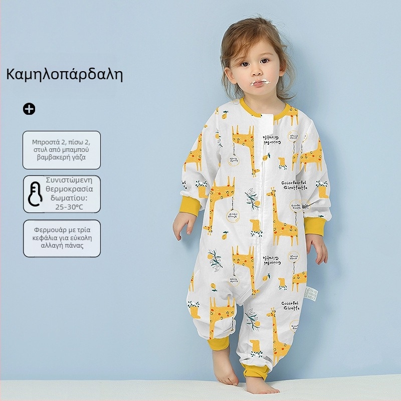 Υπνόσακος μωρού από 100% βαμβάκι, λεπτός για καλοκαίρι και άνοιξη, επένδυση από βαμβάκι, με μοτίβο καρτούν, κατάλληλος για παιδιά 1–3 ετών