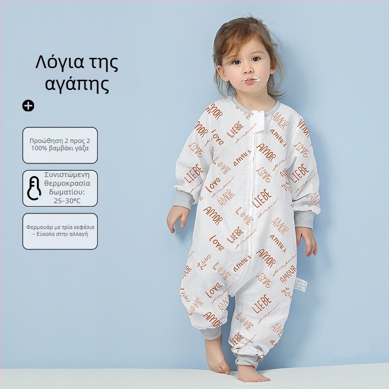 Υπνόσακος μωρού από 100% βαμβάκι, λεπτός για καλοκαίρι και άνοιξη, επένδυση από βαμβάκι, με μοτίβο καρτούν, κατάλληλος για παιδιά 1–3 ετών