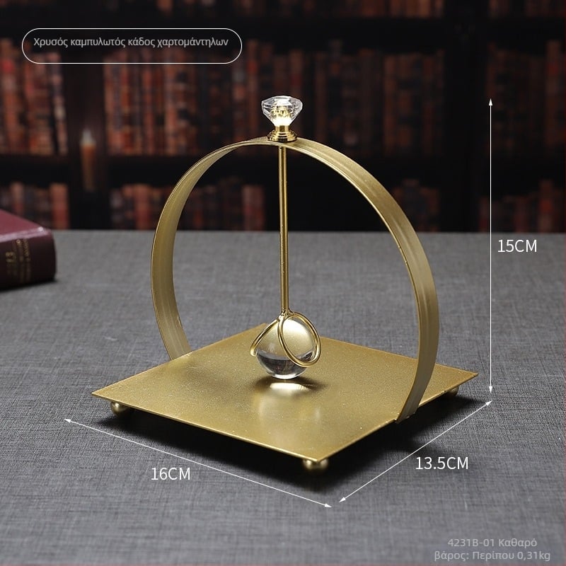 Θήκη χαρτοπετσετών – τετράγωνος δημιουργικός σχεδιασμός, στιλ ελαφρού πολυτελείας, Μοντέλο 4231A, Προσαρμόσιμη, Πολυχρηστική