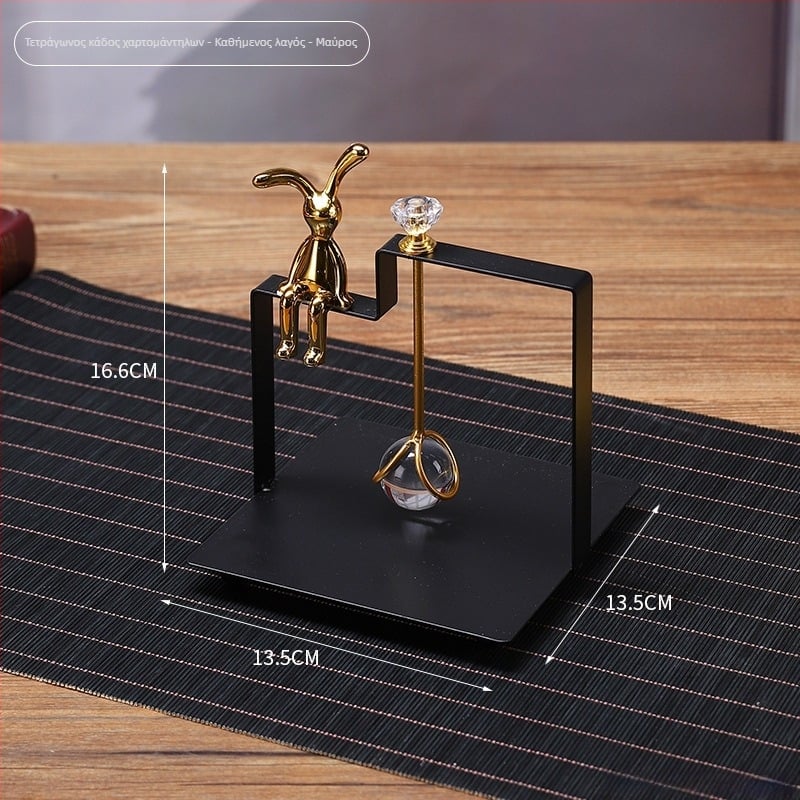 Θήκη χαρτοπετσετών – τετράγωνος δημιουργικός σχεδιασμός, στιλ ελαφρού πολυτελείας, Μοντέλο 4231A, Προσαρμόσιμη, Πολυχρηστική