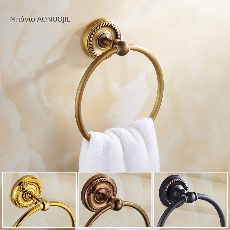 Δαχτυλίδι πετσέτας χωρίς διάτρηση, από χαλκό, αντίκα, ευρωπαϊκού στυλ, στρογγυλό (Υλικό: Χαλκός; Πιστοποίηση: EU CE πιστοποίηση; Προέλευση: Ηπειρωτική Κίνα)