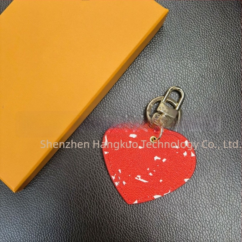 Κλειδοθήκη PU σε σχήμα καρδιάς, διακόσμηση για τσάντα, στυλ light luxury