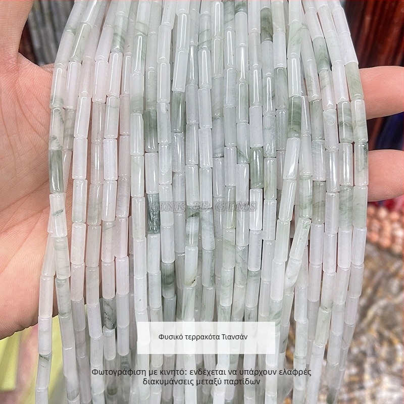 Χαλαρές χάντρες από νεφρίτη, γυαλισμένες, σε σχήμα μήλου, μάρκα Jingde, αξεσουάρ