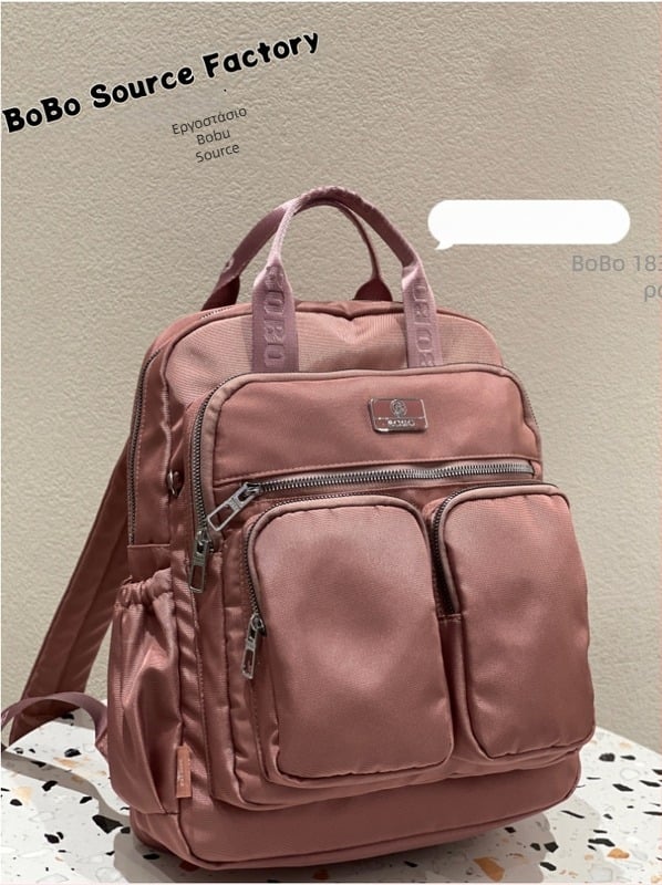 Γυναικεία casual σακίδιο για αστικό στιλ: ελαφρύ ύφασμα Oxford, επένδυση νάιλον, αδιάβροχο, θήκη για φορητό υπολογιστή, πολλές τσέπες.