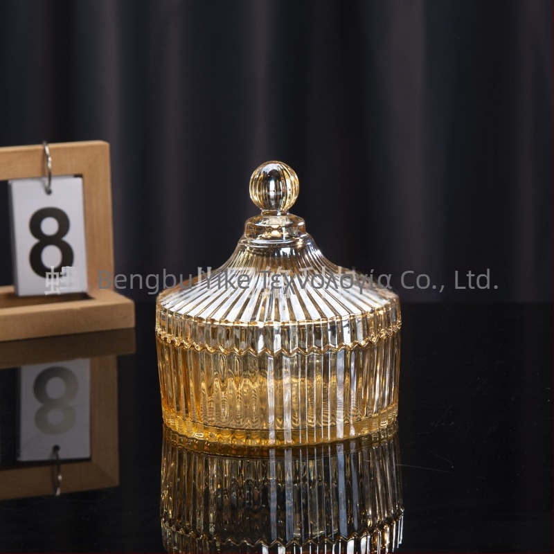 Isol Γυάλινο κουτί αποθήκευσης γραφείου, μοντέλο 0033, προστασία από τη σκόνη, καπάκι με διαμερίσματα