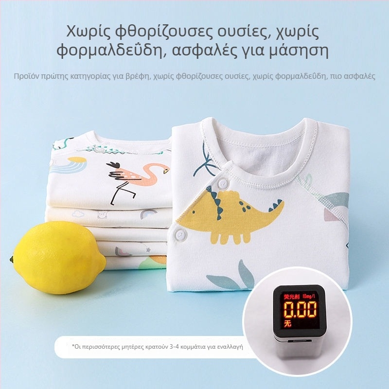 Βρεφικό τοπ από βαμβάκι με βελουδωμένη επεξεργασία, V-λαιμόκοψη, 95–100% βαμβάκι, από 0–12 μηνών, για όλες τις εποχές