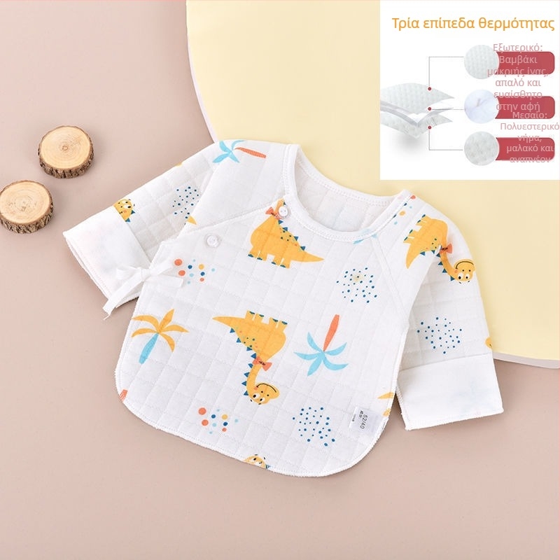 Βρεφικό τοπ από βαμβάκι με βελουδωμένη επεξεργασία, V-λαιμόκοψη, 95–100% βαμβάκι, από 0–12 μηνών, για όλες τις εποχές